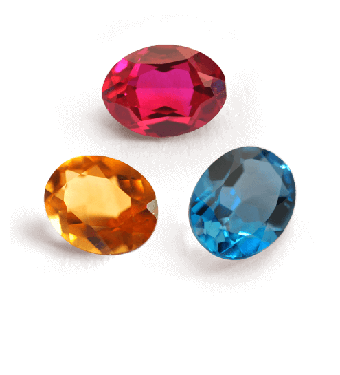 Three gemstones for gemological testing in the Philippines