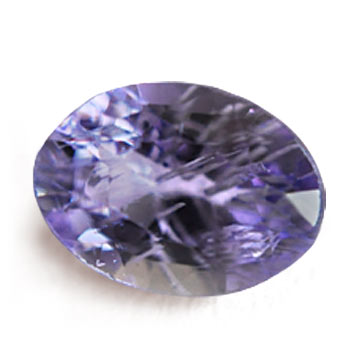 highly included oval mixed-cut amethyst