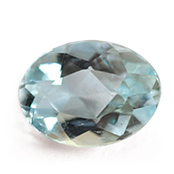 A fine-quality aquamarine gemstone