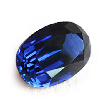 a faceted high-quality sapphire corundum gem