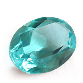 oval-shaped neon blue paraiba tourmaline