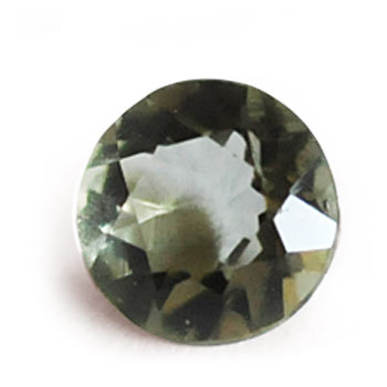 dark greenish tourmaline round specimen